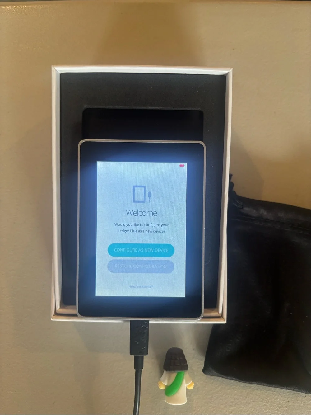 Ledger Blue Hardware Wallet in White and Black